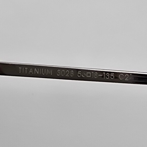 Longines 3028 C2 Silver Black Titanium Semi-Rimless Eyeglasses Frame France 56mm - Picture 8 of 13